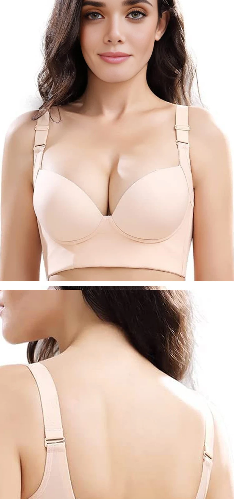 Title 6, Seamless Cup Vest Type Bra Without Steel Ring f...