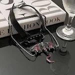 Colar com pingente de dragão voador gótico, moderno e legal, com borla para mulheres. Design único e fashion. — foto 5