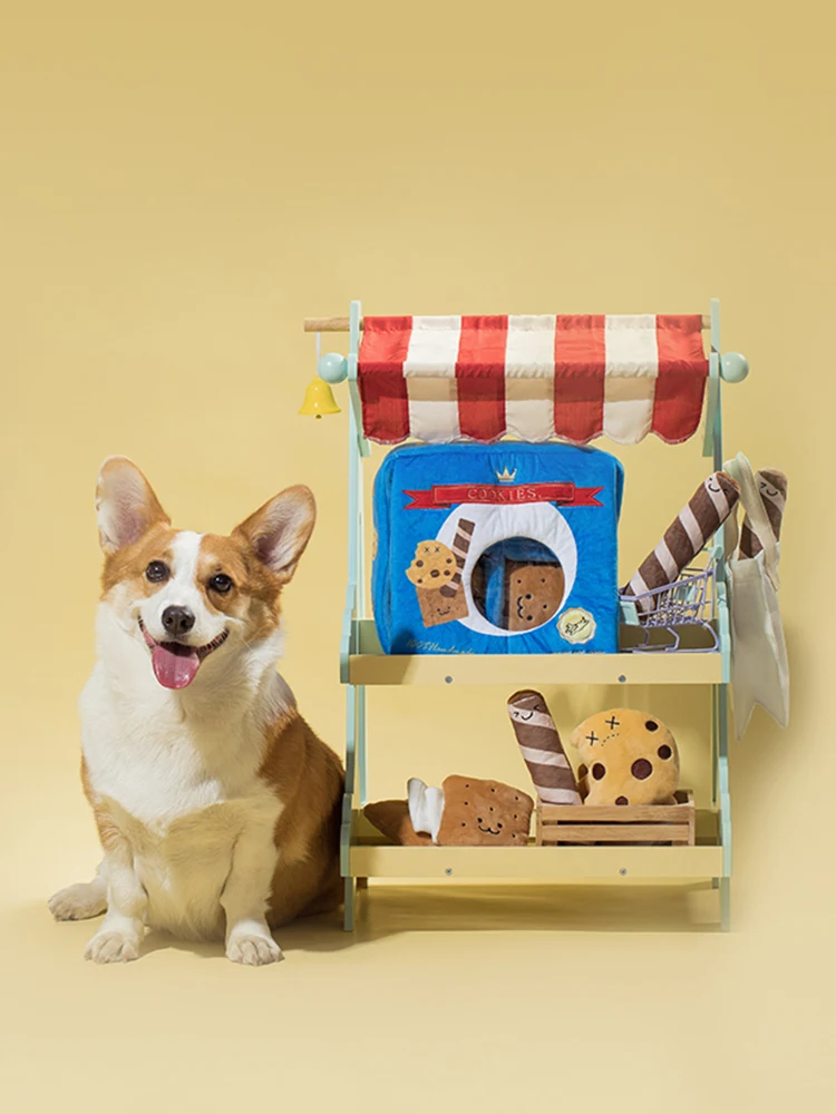 Ear Planet Pet Cão Brinquedo Educacional Pelúcia com Voz Criativa Caixa de Biscoitos Alívio Mordida Molar Diversão e Aprendizado — foto 6