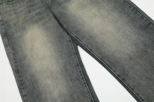 Title 6, Fashion Washed and Worn Jeans Men Comfortable e...