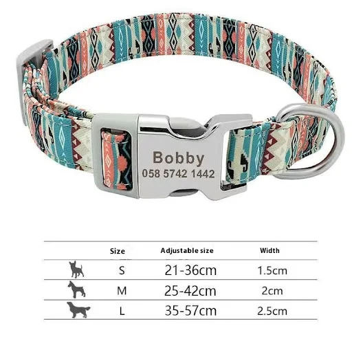 Title 1, Dog Tag Anti-lost Adjustable Semi-metal Release...