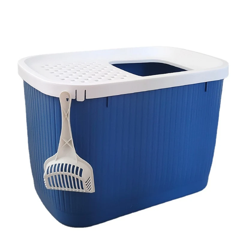 Fully Enclosed Top-Entry Oversized Pet Litter Box offers a clean and private space for your cat, controlling odors effec — photo 4