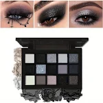 Palette de fards à paupières fumés 15 couleurs mates nacrées, idéale pour des looks sophistiqués et polyvalents. Maquillage yeux parfait. — photo 4
