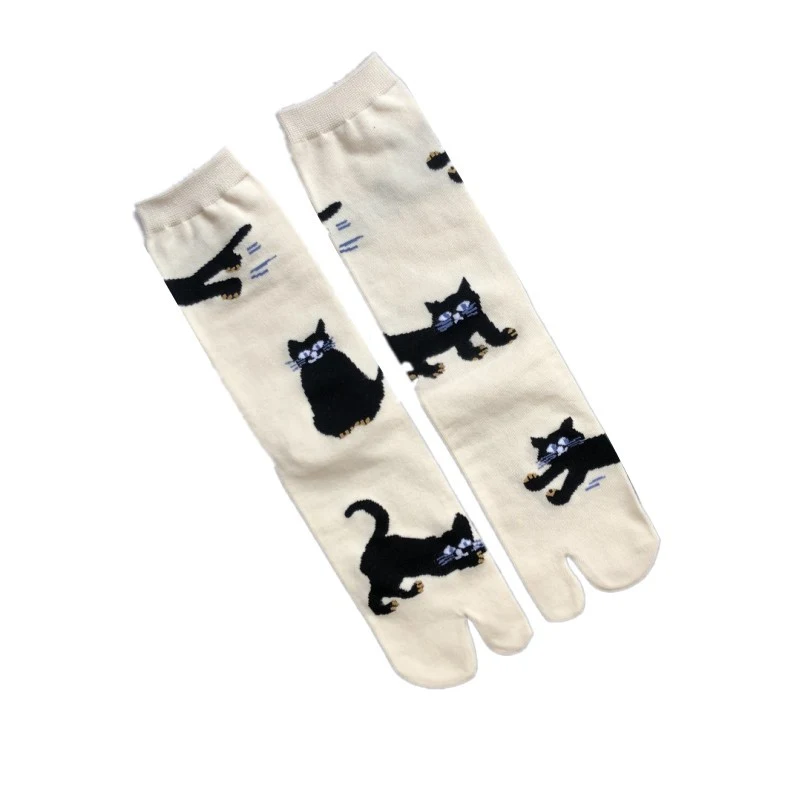 Title 2, Womens split toe jacquard socks
