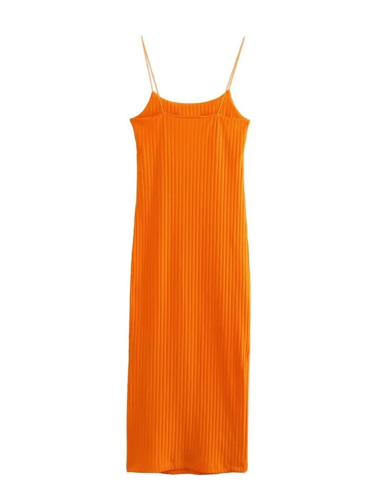 Title 12, Womens Solid Color Sling Skinny Sheath Dress