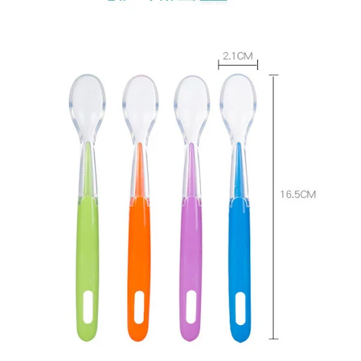 Title 1, Baby Silicone Small Soft Spoon