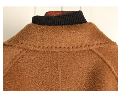 Title 13, Double-Sided Water Ripple Woolen Coat Warm wint...