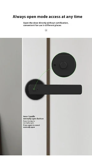 Title 5, New Smart Wooden Indoor Door Lock Single Handle...