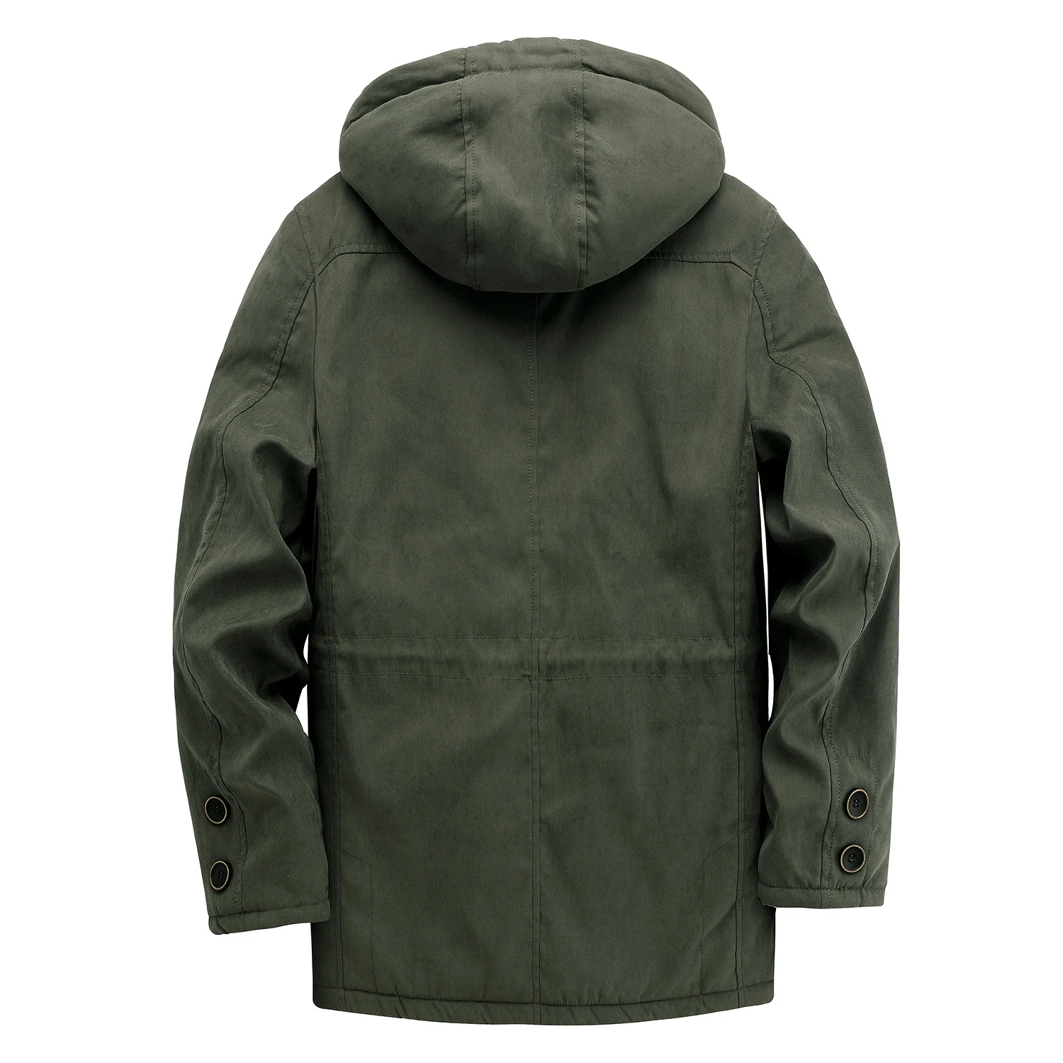 Casaco Grosso Masculino Plus Size Liso Jaqueta Confortável para Inverno Design Moderno e Quente Perfeito para Proteção e Estilo — foto 1