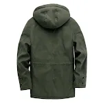 Casaco Grosso Masculino Plus Size Liso Jaqueta Confortável para Inverno Design Moderno e Quente Perfeito para Proteção e Estilo — foto 1