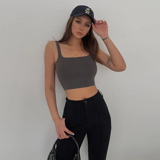 Title 6, High Elastic Sexy Low-cut U-neck Camisole enhan...