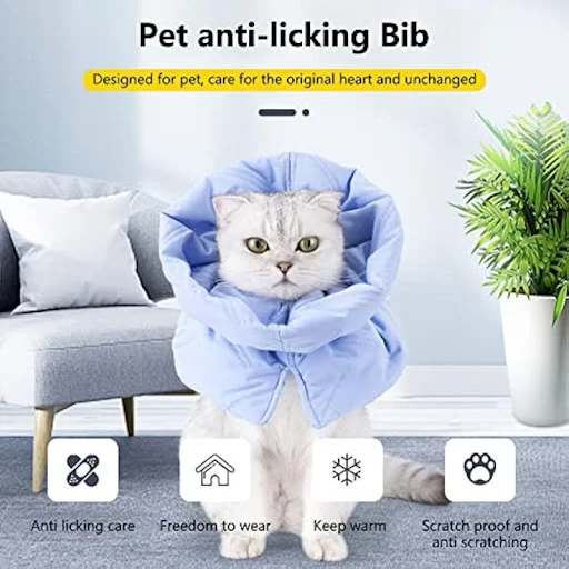 Cat Cone,Adjustable Cat Cone Collar Soft,Cat Recovery Collar, Stop Licking for Small Large Cats- Easy for Cats to Eat an — photo 5