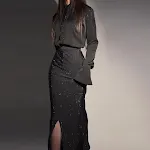 Set gonna e top Heavy Industry Hot Diamond Split Wrap Hip, per un look audace e alla moda, perfetto per serate speciali e per farsi notare. — foto 9