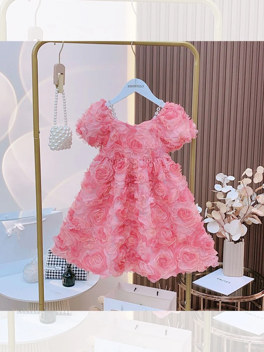 Baby Western Style Rockflower Rock Tridimensional Rockrock mit Rockrock. Trendiger Schnitt, bequem, macht Spaß und ist ein Hingucker für Babys. — foto 3