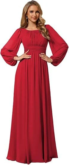 Title 22, Lange chiffon avondjurk voor dames