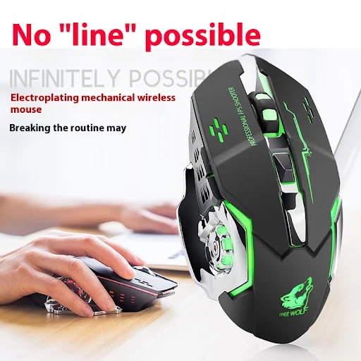 Title 3, Wireless Charging Gaming Mouse Office Luminous ...