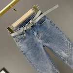 Calça jeans skinny de cintura alta para mulheres, casual e ideal para perfuração em indústria pesada, conforto e estilo. — foto 2