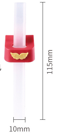 Title 1, 9.7CM Baby Soup Soft Silicone Straw Gentle on g...