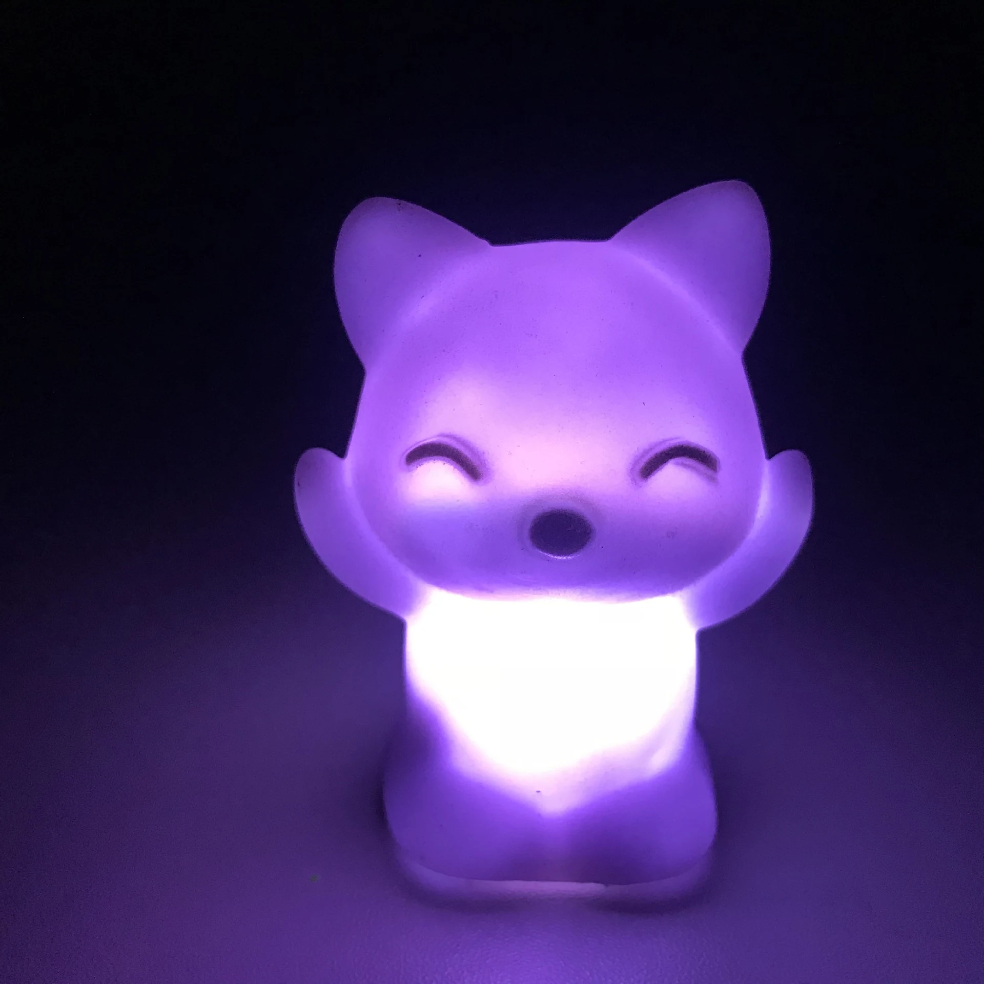 Title 3, Hot Sale LED Fox Night Light, 7 Colors Changing...