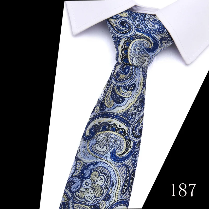 Title 44, Gravata de negócios masculina com fio de poliés...