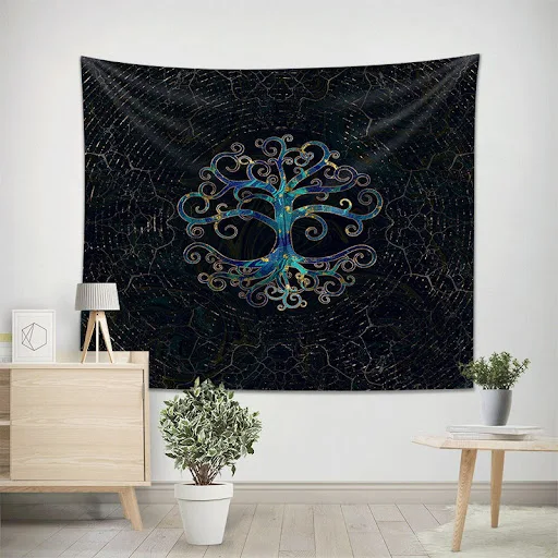 Title 30, Tapeçaria Árvore da Vida Decoração Quarto Estud...