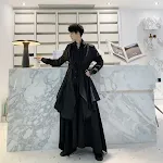 Camicia a maniche lunghe irregolari da donna, design moderno e versatile per un look unico e confortevole, perfetta per ogni occasione. — foto 7