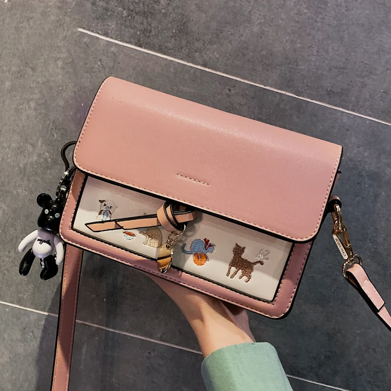 Title 7, Bolso Mensajero de Moda para Mujer Bordado un H...