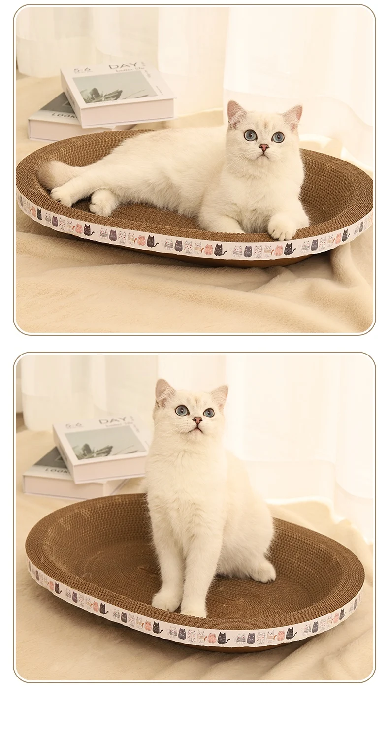 Title 10, Integrated Cat Scratch Board and Cat Nest, Wear...
