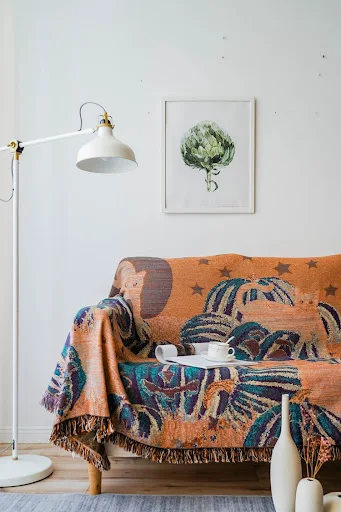Title 2, Halloween style tassel line blanket sofa towel....