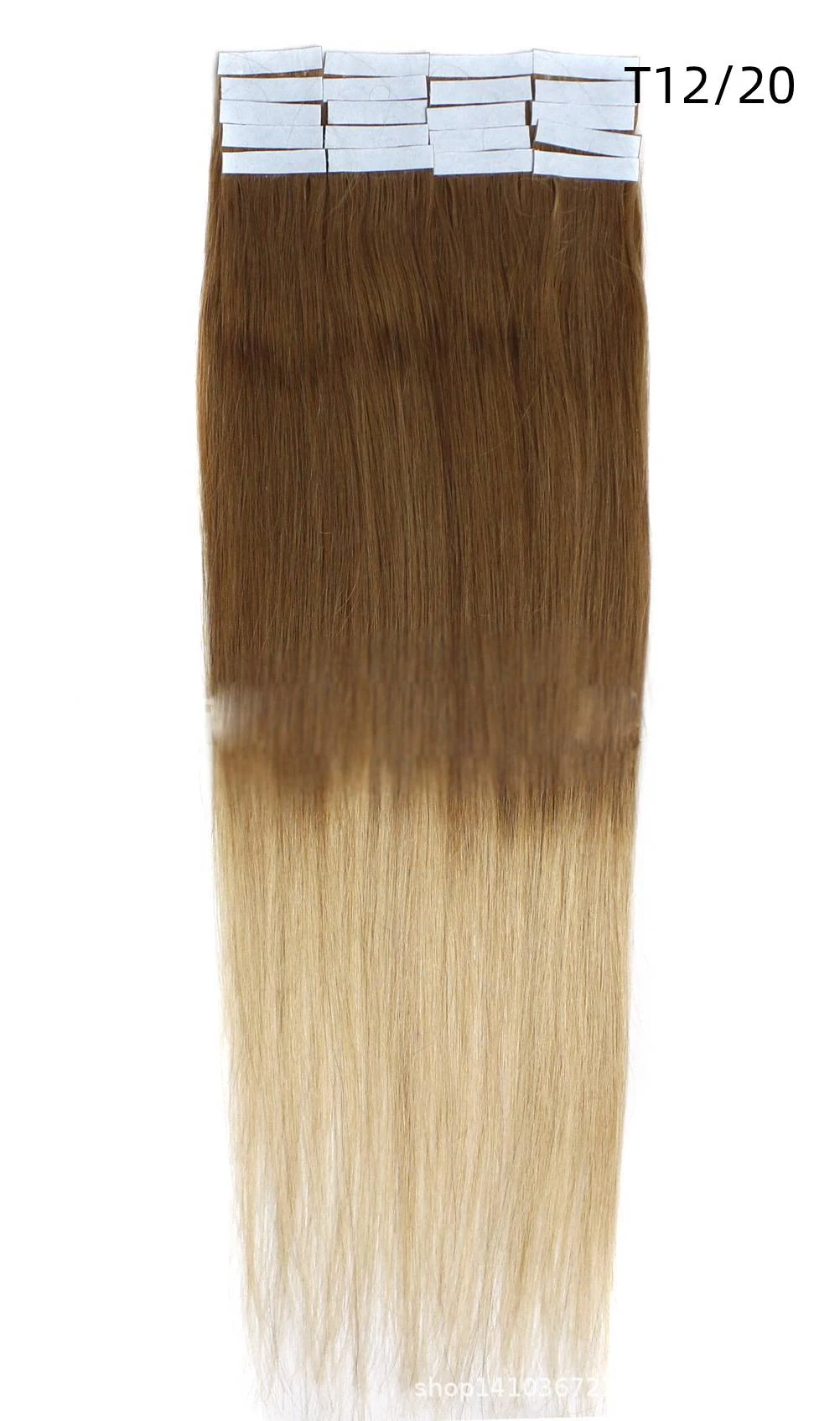 Extensões de Cabelo Humano Nano Sem Traços PU 16 polegadas 40cm 20 peças. Cabelo Europeu e Americano. Adicione comprimento e volume com naturalidade. — foto 26