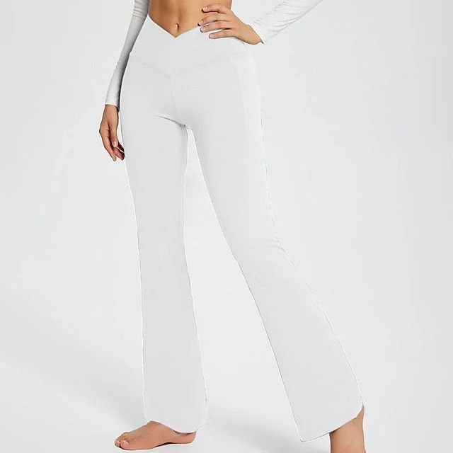Pantalones Casuales Sin Costuras para Mujer, Elegantes y Ajustados, de Color Liso. Perfectos para un Look Moderno y Cómodo en Cualquier Ocasión. — foto 1
