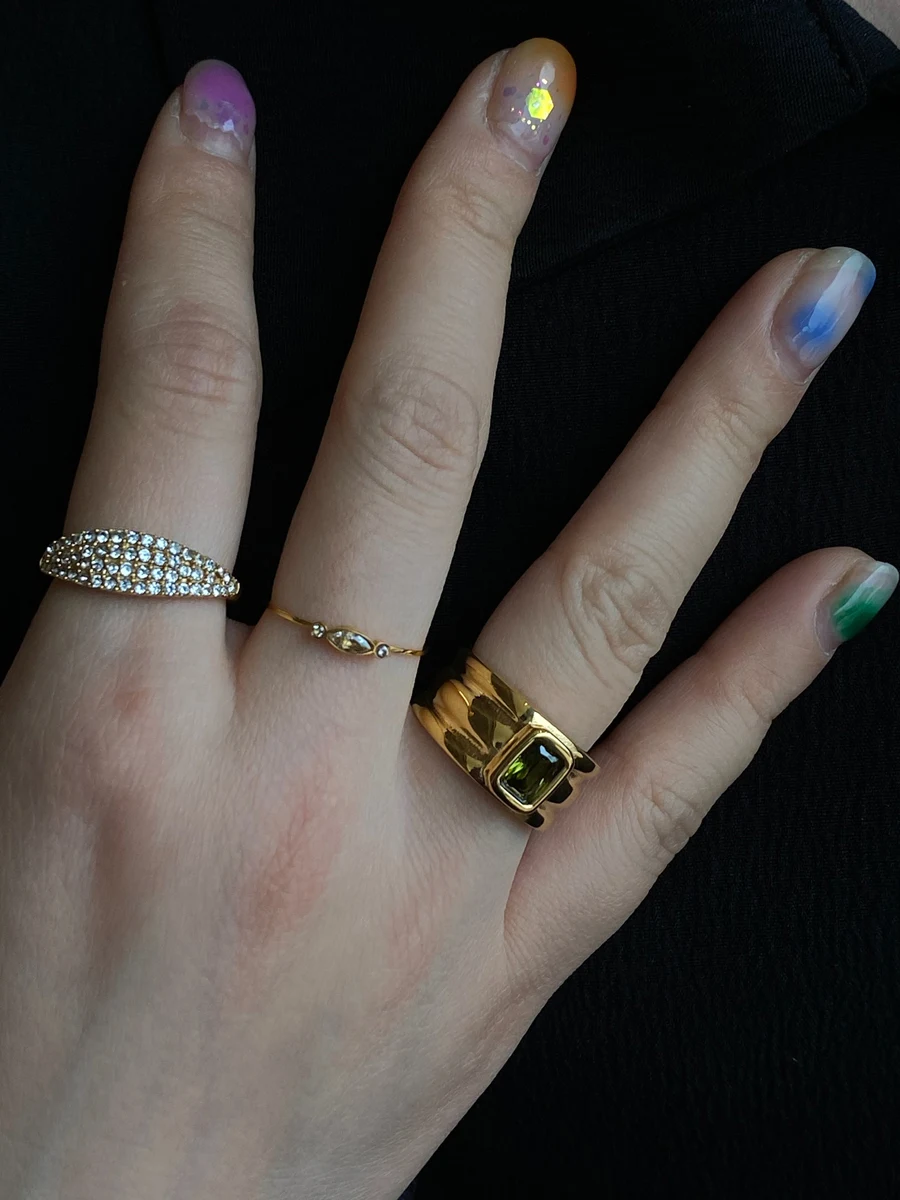 Title 1, Anello Candy delicato con zircone fine e perla ...