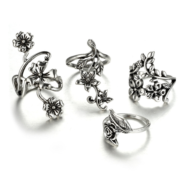 Conjunto de anéis Flower Goddess — foto 2