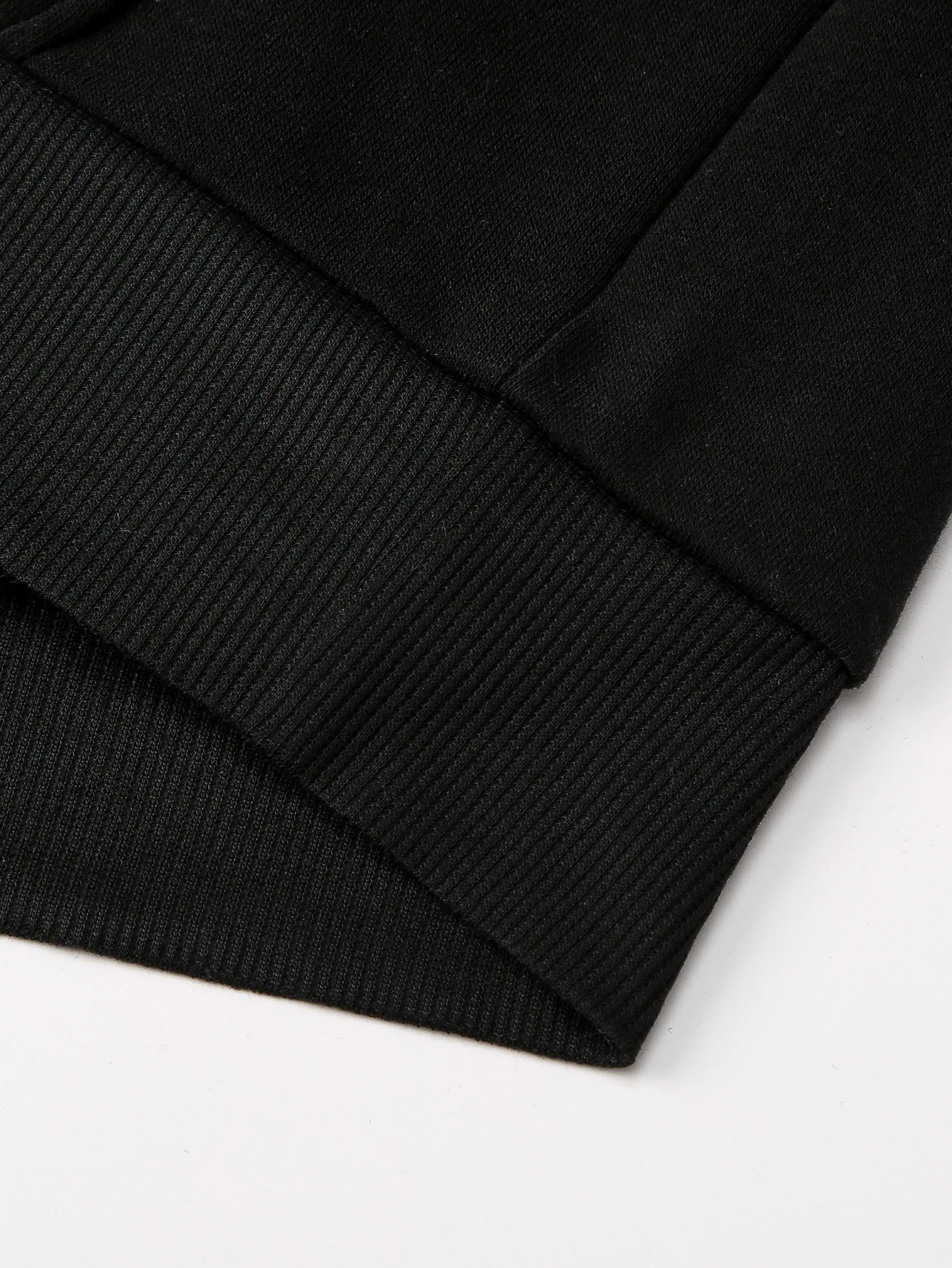 Moletom masculino com capuz, cor sólida, corte slim, design com barra e couro, ideal para um visual moderno e elegante, perfeito para diversas ocasiões. — foto 6