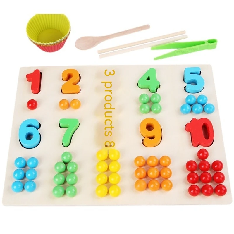 Title 6, Brinquedo Educacional Infantil de Madeira com C...