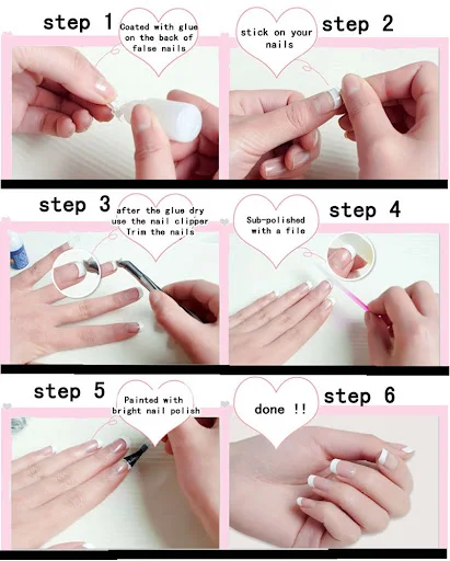 Title 5, French Porcelain White Manicure with Crescent. ...