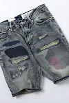 Vintage Heavy Distressed Denim Ripped Shorts — photo 3