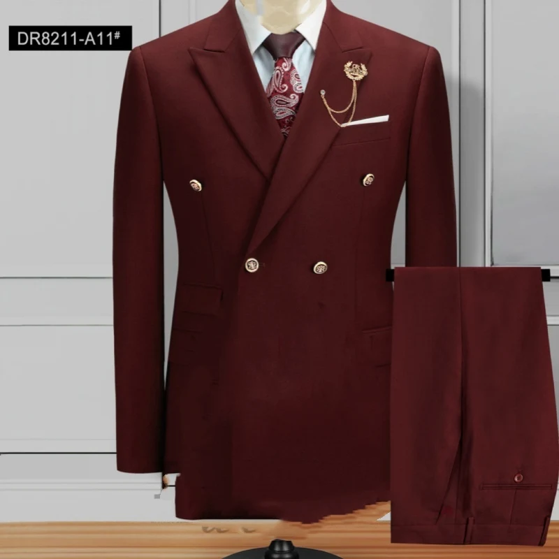 Title 3, Plus size double breasted two piece suit for me...