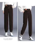 Chenille Fleece-Lined Thick High Waist Jogger Pants for Women. Slimming design, ultimate comfort, and everyday style. — photo 4