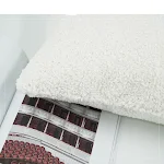 Almofada rolo de lã sintética Nordic Snow White. Conforto e elegância para sua casa. Perfeita para suporte lombar e relaxamento. — foto 2