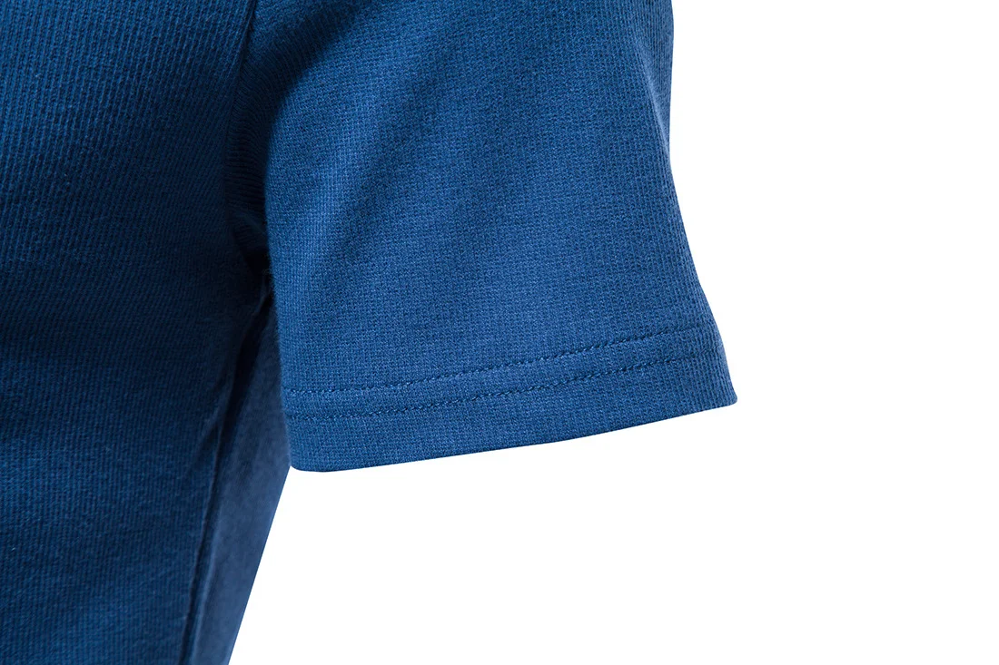 Men's Henley Shirt Short-sleeved Henry Collar American Retro Workout Top Comfortable and stylish Perfect for workouts an — photo 28