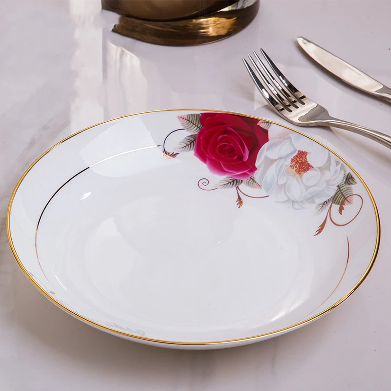 Title 5, Creative Household Dishes Set, Soup Plate, Cutl...