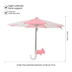 Pink And White Toy Umbrella