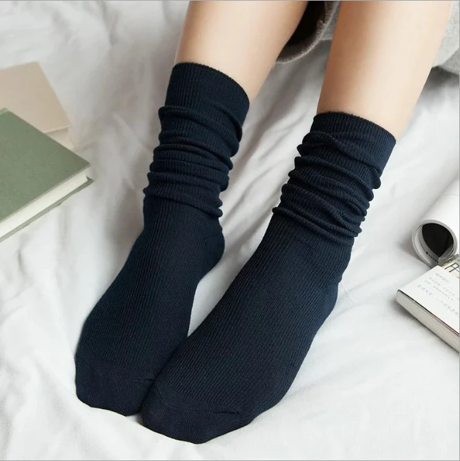Japanese autumn winter vintage lace cotton socks — photo 11