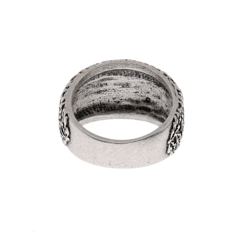 Title 4, Viking rune ring voor mannen, antiek zilver en ...