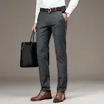 Men's Casual Striped Suit Trousers Comfortable and Stylish Perfect for Everyday Wear and Special Occasions Modern Design — photo 4