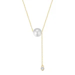 Colar com pingente de pérolas e borla em prata 925 para mulheres, um acessório elegante e charmoso para realçar seu visual. — foto 9