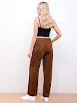 Dames vrijetijdsbroek van corduroy met stretch tailleband, comfortabel en stijlvol voor dagelijks gebruik en vrije tijd. — foto 3