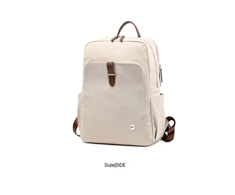 Title 14, Mochila feminina de nylon de moda, grande capac...