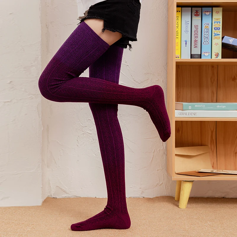 Title 15, Womens Tie-dye Knitted Long Tube Over The Knee...